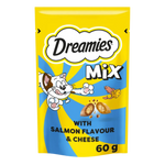 Dreamies Mix Cat Treats salmon and Cheese 60g.