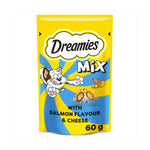 Dreamies Mix Cat Treats salmon and Cheese 60g.