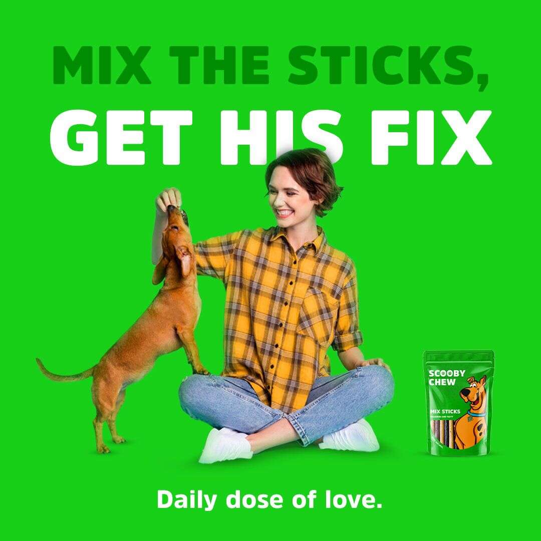 Scooby Chew Mixed Stick Dog Treats 120 gr.