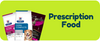 Hills Prescription Diet dog food packages with a green banner and text.