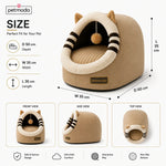 Petmoda Cat House Bed 50 cm - Cat Shape - Beige Petfast.shop Petmoda bed Cat Dog Kitten Puppy Supplies petfast.shop Egypt PPE2456S Default Title 1449.00