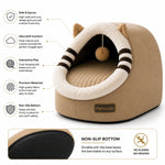 Petmoda Cat House Bed 50 cm - Cat Shape - Beige Petfast.shop Petmoda bed Cat Dog Kitten Puppy Supplies petfast.shop Egypt PPE2456S Default Title 1449.00
