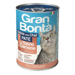 Gran Bontà Adult Cat Pate with Tuna & Salmon 400g