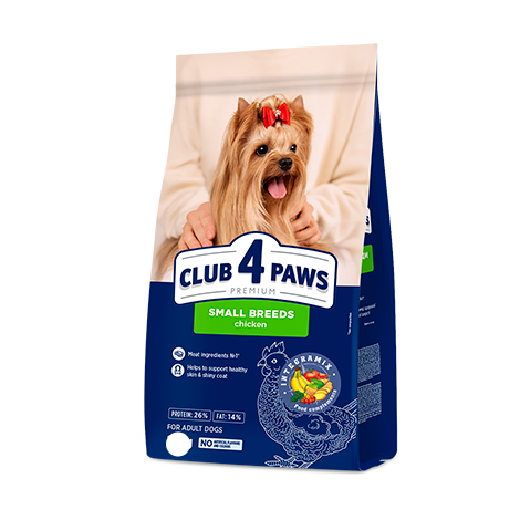 Club 4 Paws Dry Food Small Breed for adult Dogs with Chicken 400 gr.