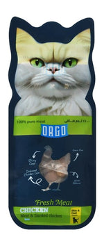Orgo Fresh meat Chicken Adult Cat Treats.