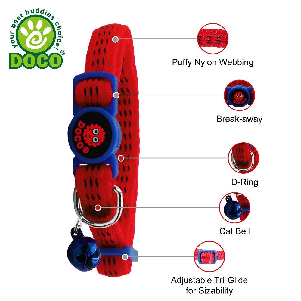 DOCO® Puffy Nylon Cat Collar.