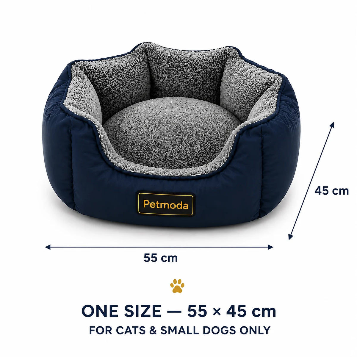 Petmoda Round Bed Blue 55*45Cm Petfast.shop Petmoda bed Cat Dog Kitten Puppy Summer Supplies petfast.shop Egypt PPE2663S-2 Green 850.00