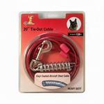 20 Ft Tie Out Cable Heavy Duty Outdoor Leash for Dogs Up to 120 LBS