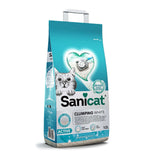 Sanicat Active White Clumping Cat Litter Marseille Soap Scent 10 L.