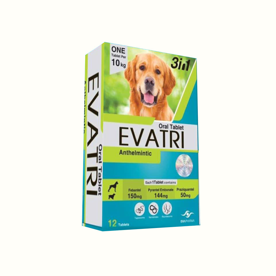 EVATRI Dog Deworming Tablets - 1 Tablet.