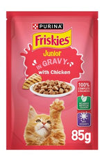 Friskies Kitten Chicken Chunks in Gravy Wet Cat Food Pouch 85g.