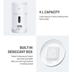 Smart Automatic Pet Feeder with Camera and App 4L.