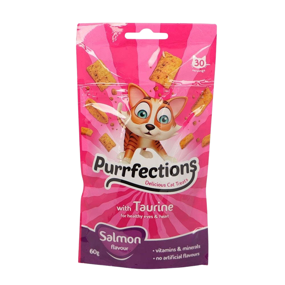 Purrfections Taurine Salmon Cat Treats -60g.