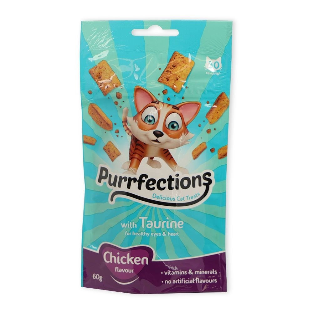 Purrfections Taurine Chicken Cat Treats -60g.