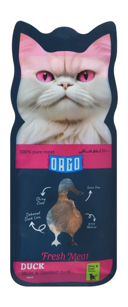 Orgo Fresh meat Duck Adult Cat Treats.