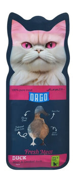 Orgo Fresh meat Duck Adult Cat Treats.
