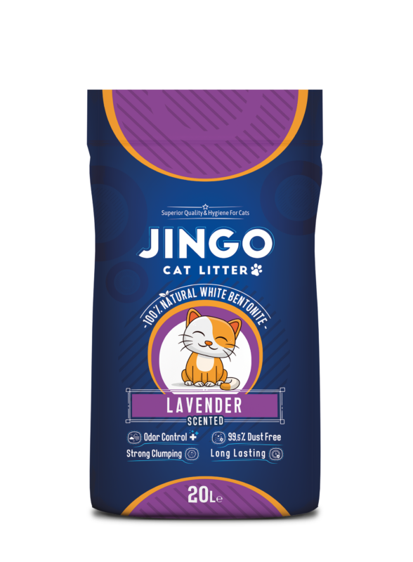 jingo whit cat litter - lavender 20l.