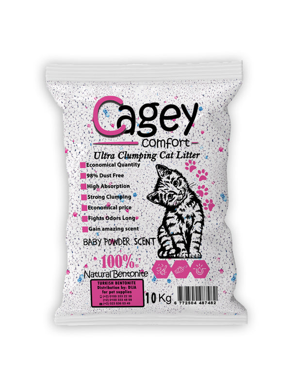 CAGEY cat litter baby powder scent 20 l.