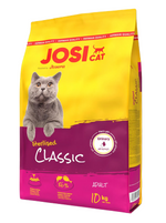 JOSI Cat food package for sterilized cats on a black background