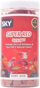 sky super red flakes fish 800 ml.