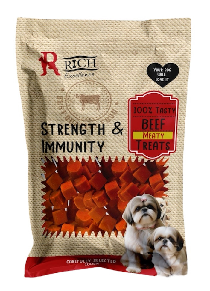 Rich Excellence Soft Dog Treat Beef 100g