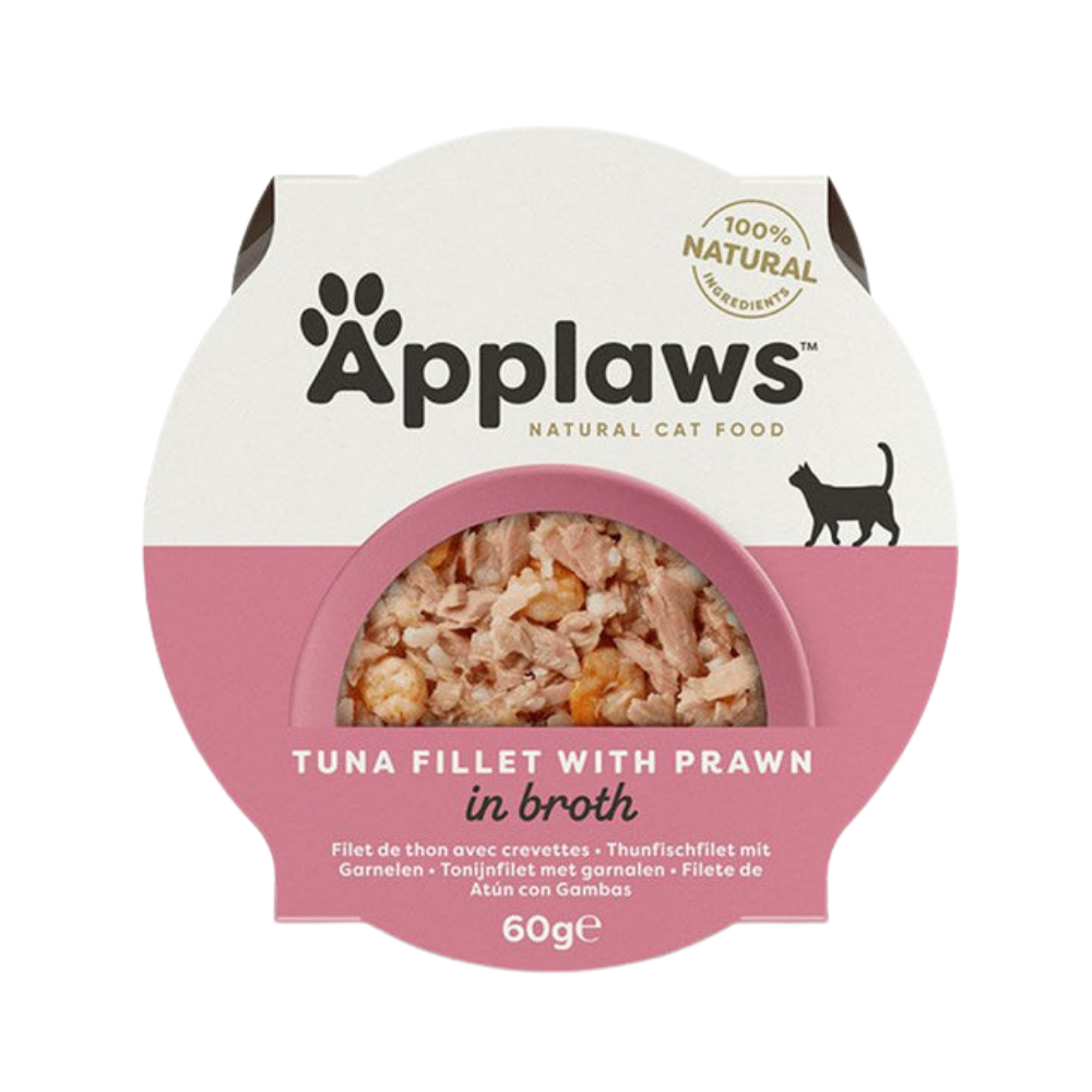 Applaws Cat Wet Food Tuna Fillet with Prawn in Broth 60g