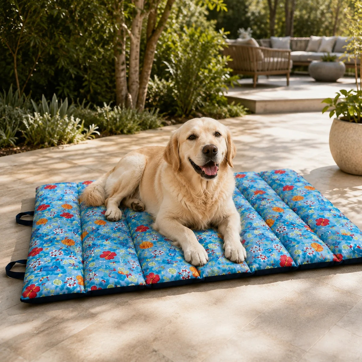 Petmoda Foldable Waterproof Pet Mat – Double-Sided & Portable Petfast.shop Petmoda bed Carriers & Travel Accessories Cat Dog Supplies petfast.shop Egyptblue / Small (75*60 Cm ) 1149.00