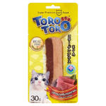Tororo cat food treat package with a cat on the label