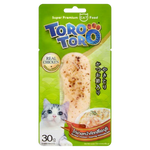Toro Toro cat food package with a tortilla and cat illustration on a green background