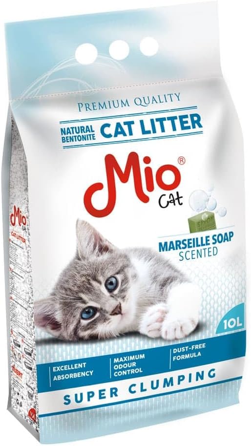 Mio Cat Super Clumping Cat Litter marseillie soap 10l.