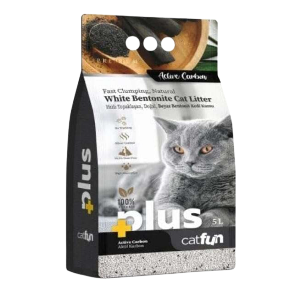 Cat Fun Plus White Active Carbon Scent 5 L.