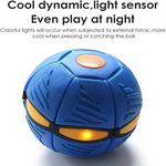 Blue ball with light sensor feature on a white background
