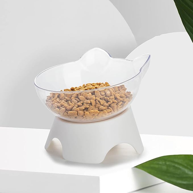 Raised Cat Bowl with Non-Slip Stand for Cats or Small Dogs.