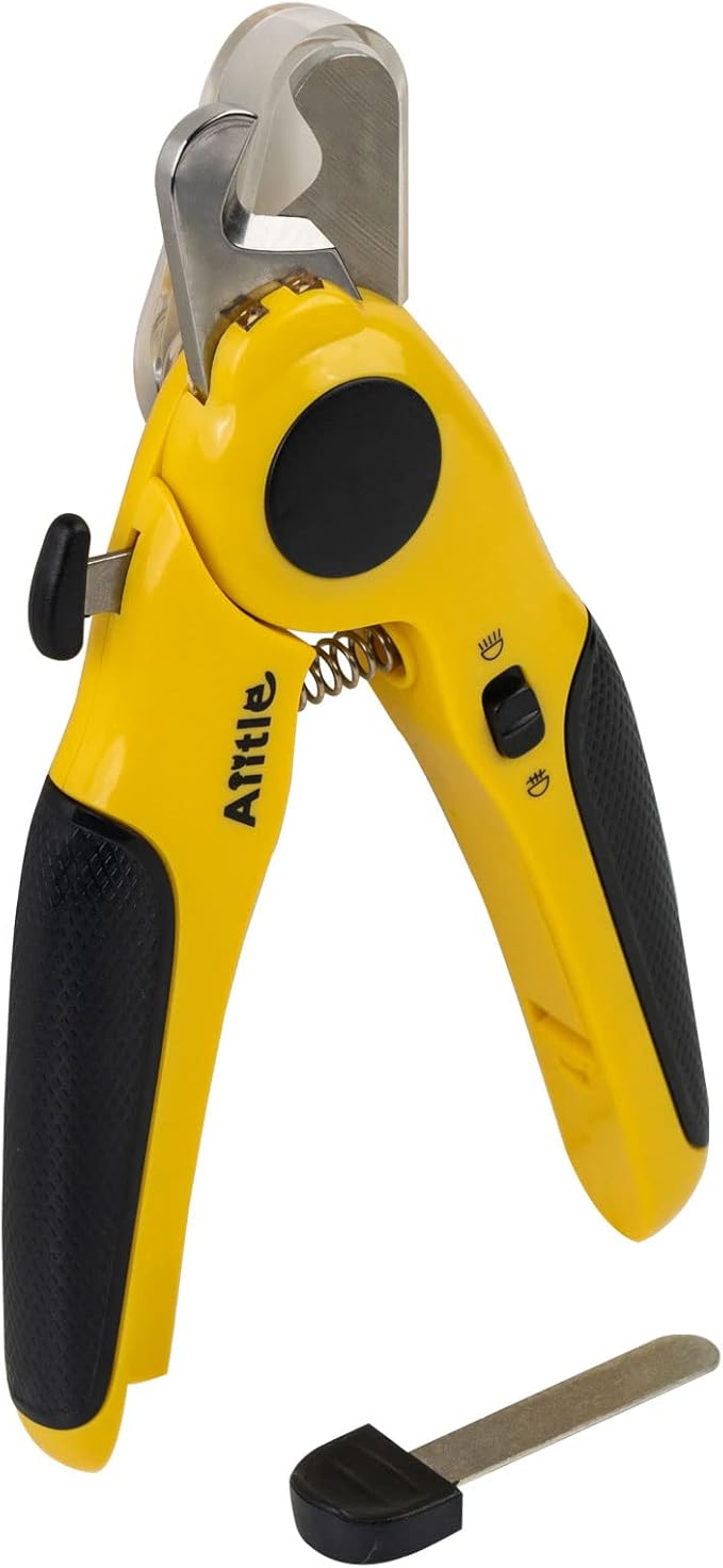 AIITLE DOG and CAT NAIL CLIPPERS AND LED LIGHTS HOME GROOMING / YELLOW.