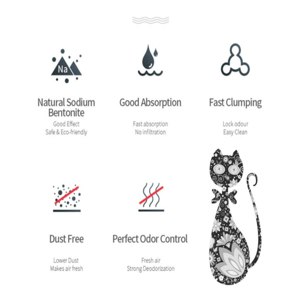 True Test Bentonite Cat Litter Lavender Petfast.shop True Test Box & Accessories & Litter Cat Litter petfast.shop Egypt 160.00