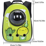 Pet Carrier Backpack cactus Shape Size 42*35*27Cm