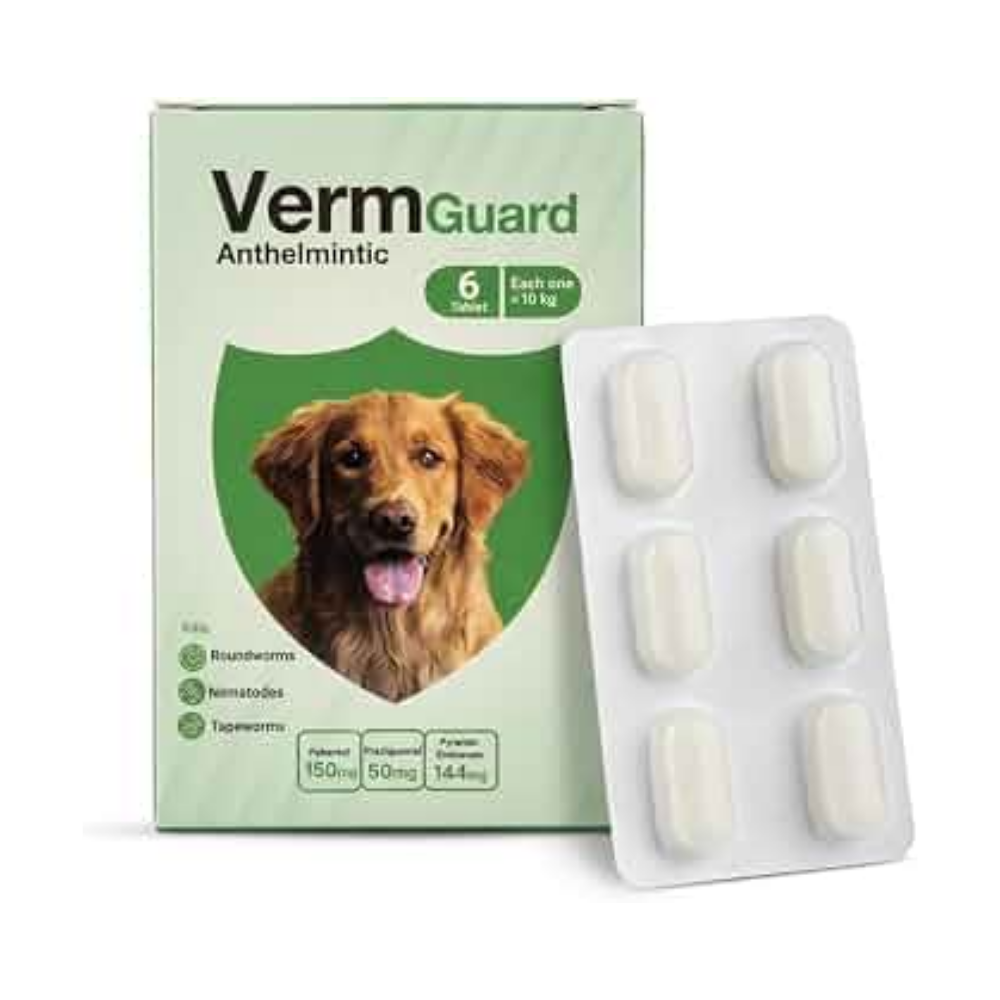 Verm Guard Anthelmintic for Dogs 6 Tablets