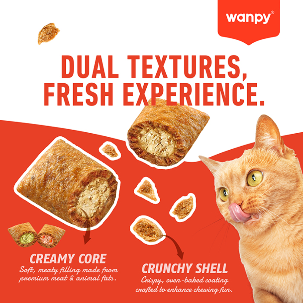 Wanpy Biscuits Crunchy Pocket Salmon & Roe Recipe 60 g