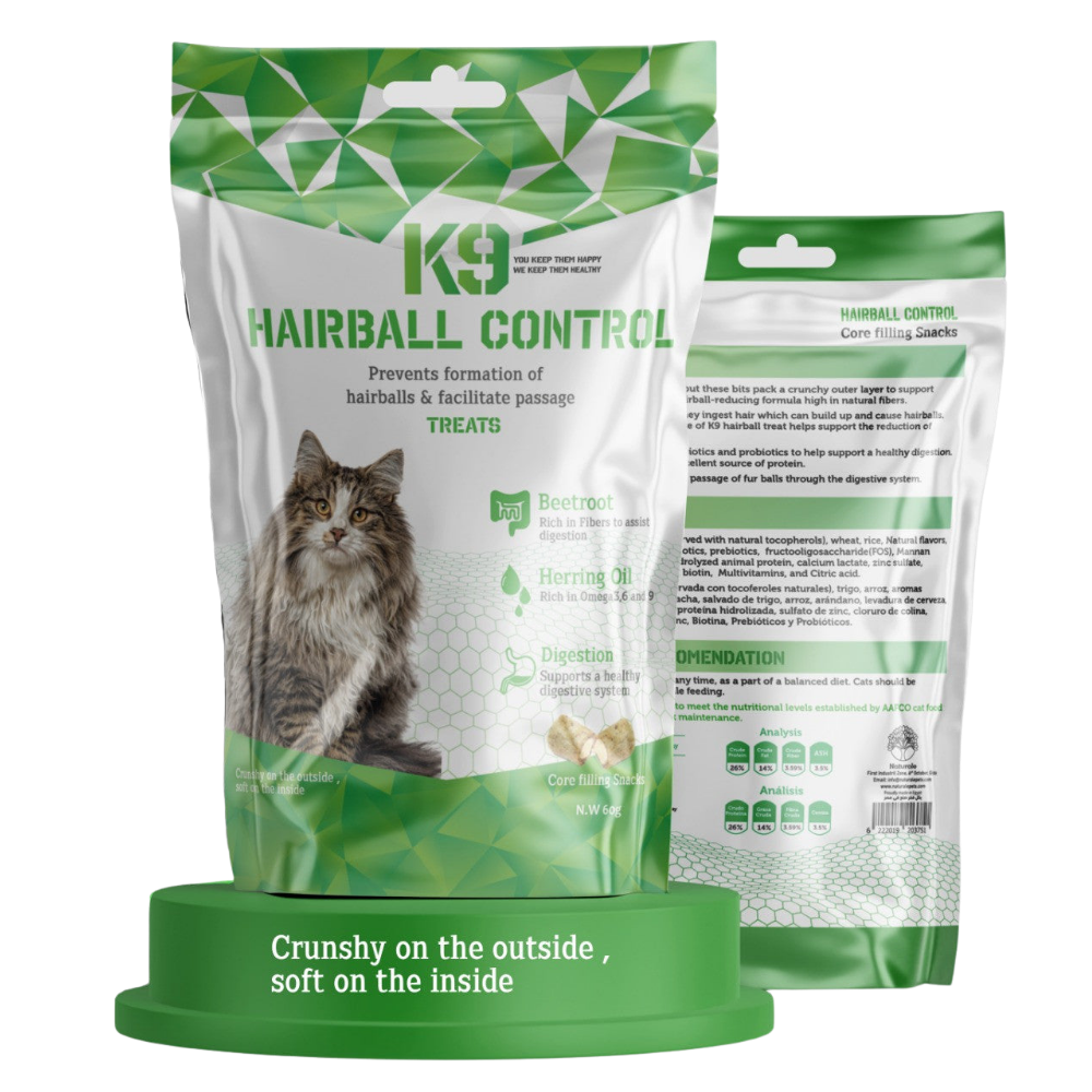 K9 HAIRBALL Control Treats For Cats 60 gm.