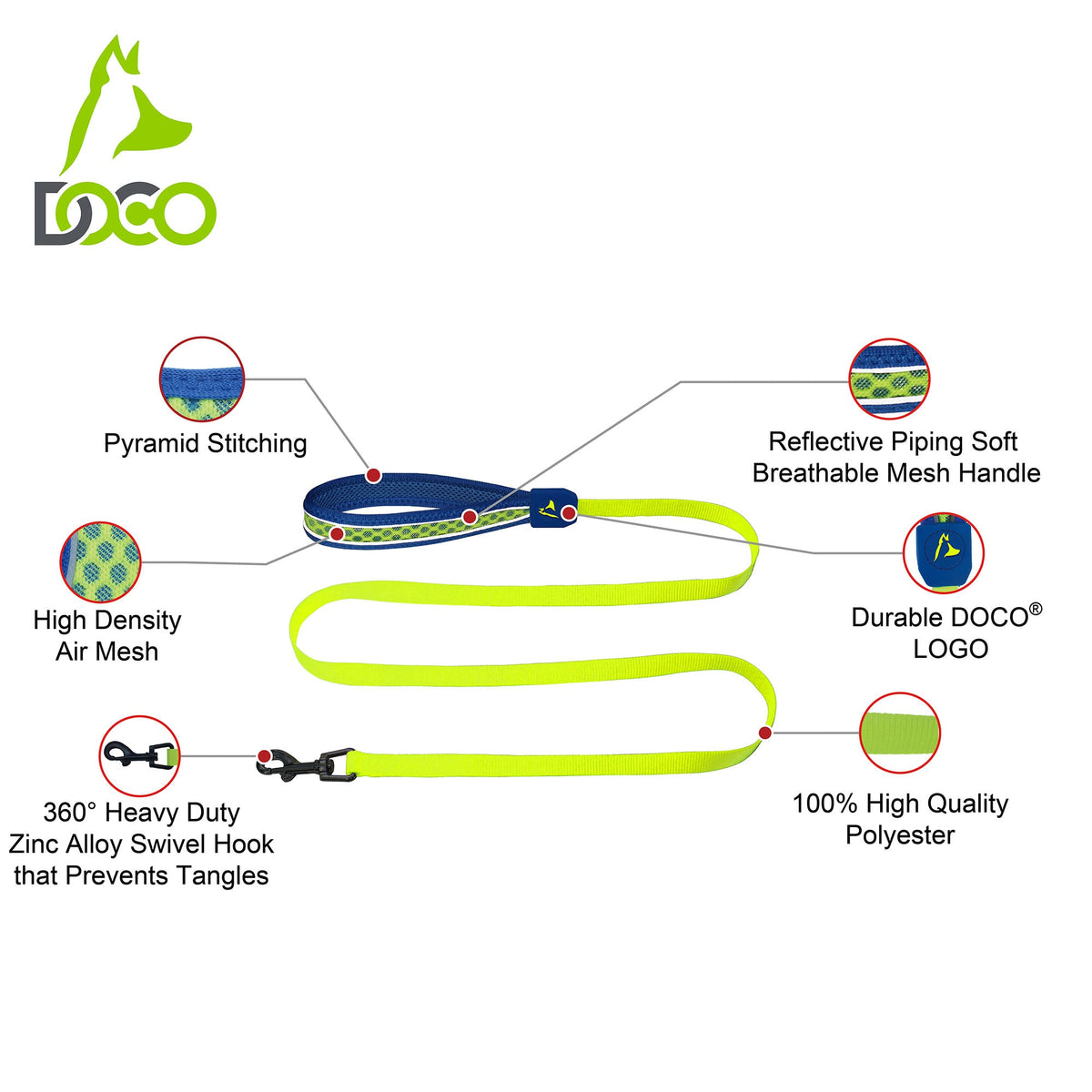 DOCO® Net Mesh Dog Leash.