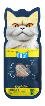 Orgo Fresh meat Turkey Adult Cat Treats.