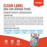 Wanpy Biscuits Crunchy Pocket Chicken Recipe 60 g Petfast.shop Wanpy Biscuit Treat Cat Exclusive Treats petfast.shop Egypt PWA6941S Default Title 210.00
