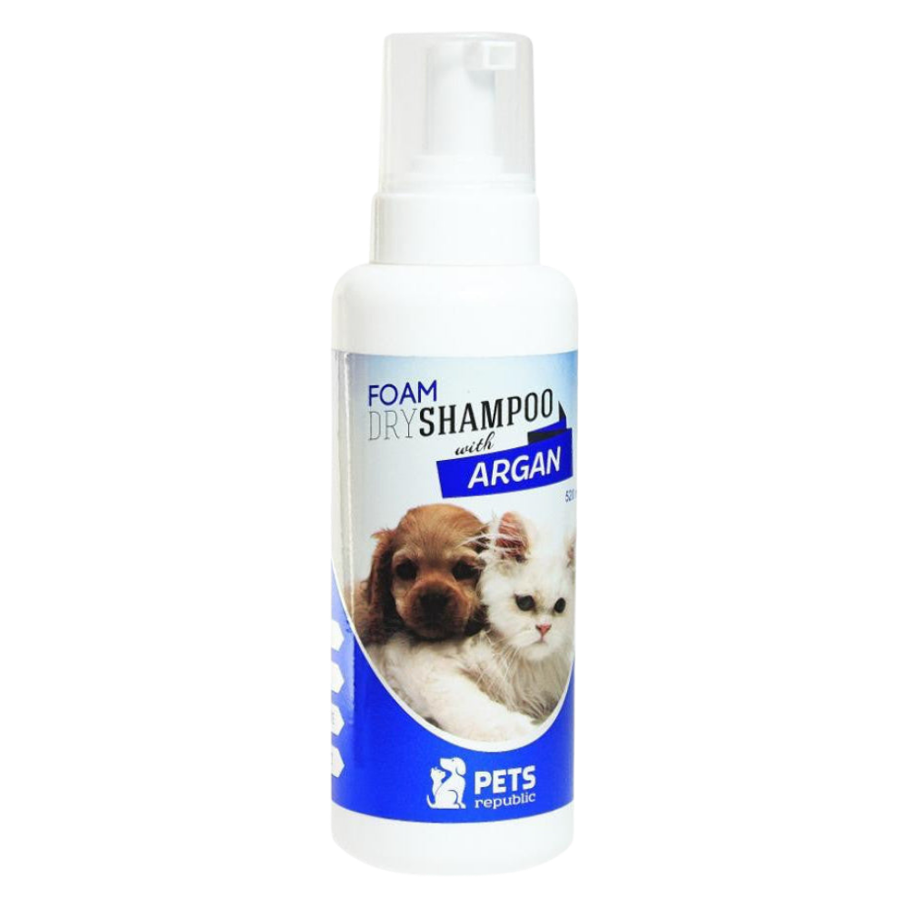 Pets Republic Foam Dry Shampoo Antibacterial With Argan 520 ml.