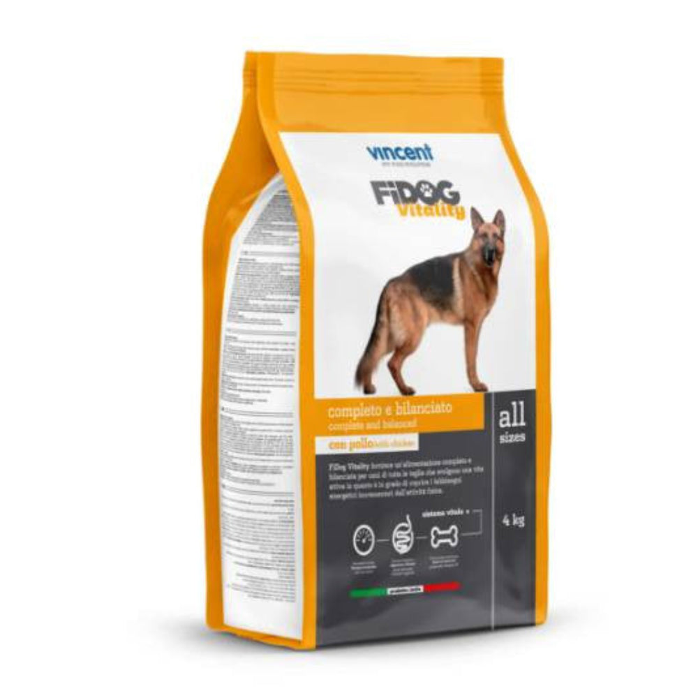 Vincent Fidog Vitality For Adult Dogs with chicken 4 KG.