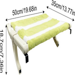 Pet bed with dimensions labeled on a white background