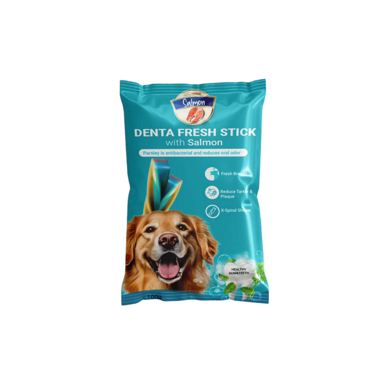 rich denta fresh sticks salamon ( 4 sticks ).