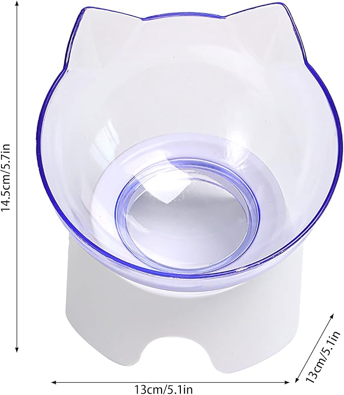 Raised Cat Bowl with Non-Slip Stand for Cats or Small Dogs.