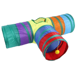 Rainbow Cat Tunnel with Interactive Ball Size 80*25*25Cm Petfast.shop Generic Cat Kitten Summer Supplies Toys petfast.shop Egypt PRA3437S Default Title 330.00