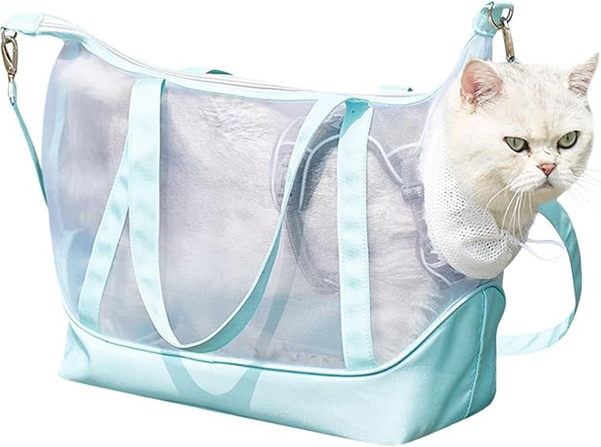 Pet Carrier Breathable Portable Sling Bag with Zipper.
