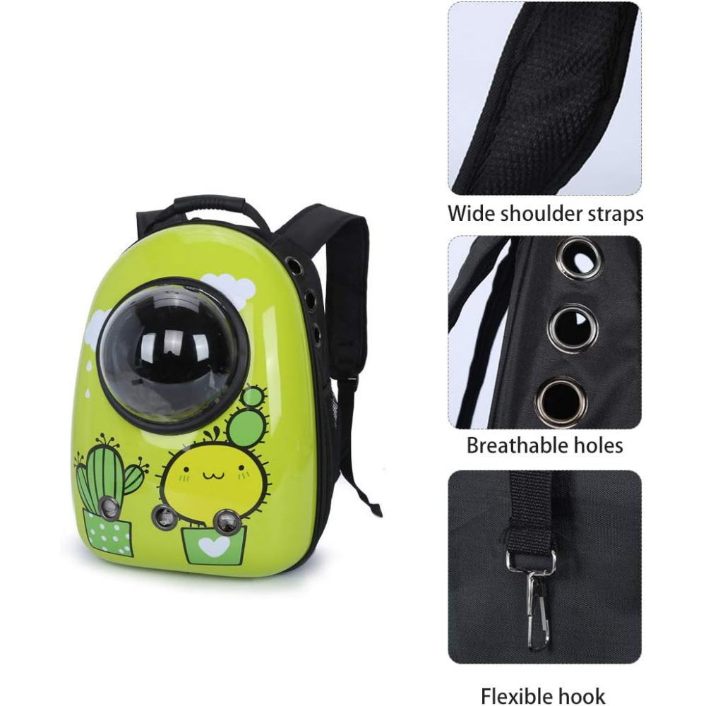 Pet Carrier Backpack cactus Shape Size 42*35*27Cm